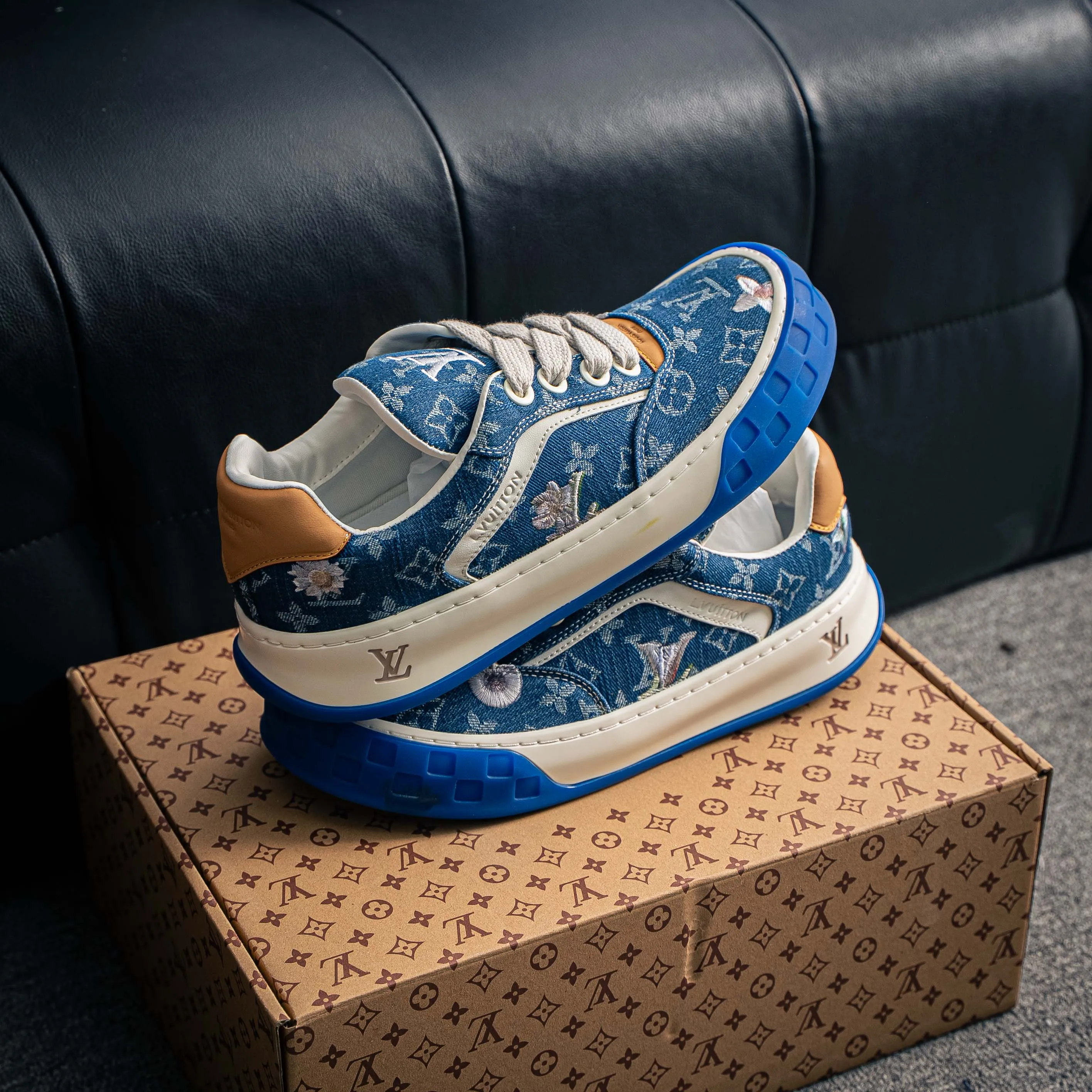 【YS 】 Premium -- LOUIS VUITTON Tilted Series｜2026 LV Tilted Low Sneakers Series Low-Top Retro
